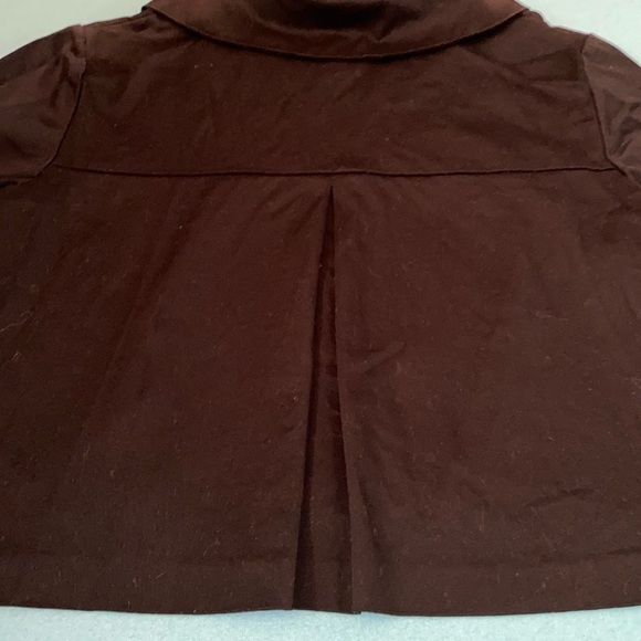 COURTENAY Y2K black jacket blouse Peter Pan collar 2 big buttons vintage size L - Picture 4 of 11